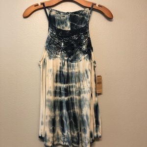 American Eagle Outfitters Macrame Tye Dye Tank